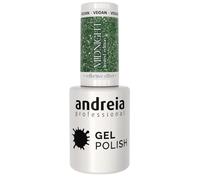 Andreia Semi-Permanent Nail Gel Polish - Ltd Collection Midnight Reflective Effect - MD4 3D Green Glitter - 10.5ml