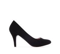 Andrés Machado Faux Pull Leather Stilettos for Women with 3.74" / 9.5 cm Heel - Round Toe - High Heels/Heeled Shoes - AM422 Black - Special Size UK 10 / EU 43