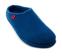 Andrés Machado Unisex Home Slippers for Men & Women - Warm Winter Sliders - AM001 - Made of Felt - Anti-Slip Rubber Outsole - Deep Blue - Size 3.5 UK Men/4 UK Women/EU 39