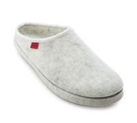 Andrés Machado Unisex Home Slippers for Men & Women - Warm Winter Sliders - AM001 - Made of felt - Anti-Slip rubber outsole - White - Size 7 UK Men/7.5 UK Women/EU 43