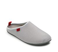 Andrés Machado Unisex Home Slippers for Women & Men - Spring Summer - DYNAMIC-R - upper made of mesh - Non-slip rubber sole and removable insole - Grey Size UK WOMEN 6 / UK MEN 5 / EU 39