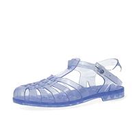 Andrés Machado - Unisex PVC Sandals AM188 with Adjustable Buckle - Durable Summer Sandals for Beach, Pool & Everyday Wear - Transparent 6 UK