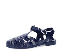 Andrés Machado - Women's Jelly Sandals - Made of Resistant PVC - Buckle Closure - for Beach and River - Summer Sandals for Women - Blue Navy Color - 4.5 UK Shoes Size Unisex/Man