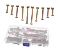 ANDRESLAD 1 Box Boxed Furniture Screws and Nuts Assortment Kit for Crib Conversion and Wear-resistant Hardware with Multiple for Bed Bolts Boards and Kitchen Worktops