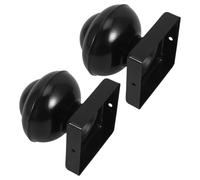 ANDRESLAD 1 Set Wrought Iron Fence Decorative Cover Outdoor Decor Post Caps for Gate Iron Deck Post Caps Deck Decorative Fittings Black 2 pcs