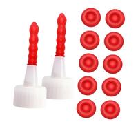 ANDRESLAD 100Pcs Caulk Cap Protective Covers for Open Caulking Tubes Sealant Saver Caps to Preserve Freshness and Prevent Air Moisture Sealer Saver for Outdoor Glue and Shed Roof Sealant