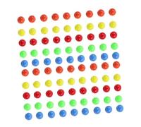 ANDRESLAD 100pcs Colored Counting Balls for Math Learning Plastic Solid Balls Educational for Visual Stimulation and Probability Practice and Portable
