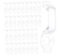 ANDRESLAD 100pcs Led Light Clips Ultra-Thin Single Side Mounting Bracket for Led Strip Lights Easy to Install Durable Fire Retardant Fixing Clips Suitable for Soft Hard Light Bars