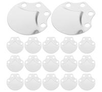 ANDRESLAD 100pcs Medieval Scale Armor Plates Kit Silver Mirror Finish DIY Historical Costume Armor Material for Knights Roleplay and Fantasy Crafting Supplies