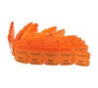 ANDRESLAD 100pcs Orange Raffle Ticket for Events Party Concerts Easy-tear Lottery Tickets for Drawings School Church Fundraisers