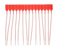 ANDRESLAD 100pcs Red Self-Locking Cable Zip Ties with Anti-counterfeiting Tags Weather-Resistant Wire Wraps for Clothes Network Cables Power Lines Home Office Garage Use
