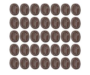ANDRESLAD 100pcs Resin Simulation Coffee Bean Phone Case Supplies 18x15x7mm Glossy Finish DIY Decor Mini Coffee Bean Adornments for Crafting and Phone Accessories