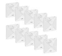 ANDRESLAD 10pcs Chandelier Crystal Prisms 14mm Square Crystal Ornaments Replacement Parts for Lamp Hanging Decoration Home Lighting Accessories