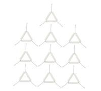 ANDRESLAD 10Pcs Clay Triangle Crucible Holder Laboratory Experimental Apparatus for Teaching Chemistry Practical Use