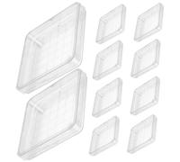 ANDRESLAD 10Pcs Clear Laboratory Petri Plates with Lids Agar Dishes for Microbiology Fungi Plant Research School Science Projects
