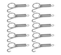 ANDRESLAD 10Pcs Large Rabbit Cage Door Hooks Spring-loaded Pet Cage Door Fasteners for Home Use Lightweight Portable Birdcage Accessories and Prevent Escapes