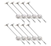 ANDRESLAD 10pcs Lid Support Hinges for Cabinets Soft Close Drop Down Hinge Rods Kitchen Bathroom Door Support Plastic Round Head Hidden Mounting for Smooth Lift