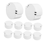 ANDRESLAD 10pcs Miniature Circular Box Plastic Ballast Case Electrical Box Indoor Round Control for Electronics Projects