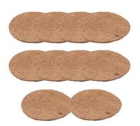 ANDRESLAD 10Pcs Natural Palm Bird Nesting Pads Breathable Pigeon Egg Mats Pet Bird Nest Accessories for Warmth and Protection