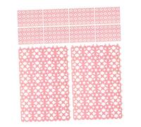 ANDRESLAD 10pcs Pet Mat for Rabbit Cage with Heart-shaped Waste Separation Foot Pads Leakproof Litter Box Liners for Bunny Dog Cat Cage Flooring