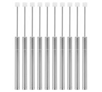 ANDRESLAD 10pcs Soft-close Hydraulic Lid Closers for Trash Cans Silent Piston Dampers with Shock Absorbing Mechanism Replacement for Kitchen and Office Wastebaskets Easy Installation