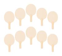 ANDRESLAD 10pcs Table Tennis Rackets Paddles Wood Table Tennis Paddle Make Your Own Rackets Beige