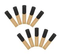 ANDRESLAD 10pcs Tenor Sax Reeds Strength 1.5 Precision-Cut Musical Reeds for Tenor Saxophone Beginners & Professionals Durable Performance Saxophone Accessories for Students and Educators