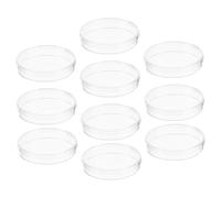 ANDRESLAD 10pcs Transparent Cell Culture Plates Reaction Plates with Flat Smooth Bottom for Lab School Scientific Research Clear Observation Tissue Culture Dishes