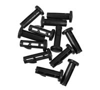 ANDRESLAD 12Pcs 240L Outdoor Trash Can Lid Latch Set with Plastic Hinge Pins Clips Replacement Lockable Bin Lid Catch for Garden Waste Bins