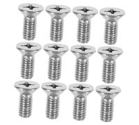 ANDRESLAD 12pcs Brake Disc Bolts for Car Disc Brake Systems Silver Screws Compatible with Honda Models Small Lightweight Fixing Screws for Reliable Rotor Attachment