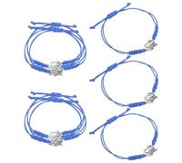 ANDRESLAD 12pcs Cheerleading Charm Bracelets for Girls Adjustable Cheer Team Spirit Accessories Cheerleader Present Braided Wrap Design