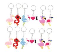 ANDRESLAD 12pcs Flamingo Pendant Flamingo Car Key Ring Flamingo Keychain Flamingo Key Ring Keychain Party Filler Bag Animal Keychains Backpack Pendant Keychains Purse Keychain Animal Keyring
