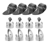 ANDRESLAD 12Pcs Guitar Picks Variety Pack with Black Celluloid Thumb Picks and Silver Finger with Holes for Acoustic and Electric Guitar Fingerstyle Playing