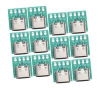 ANDRESLAD 12pcs USB Connector Board Type C DIY Interface Pcb Adapter for Reliable Data Transmission Power Cable Assembly