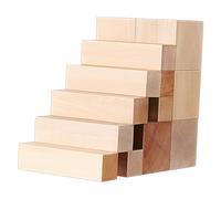ANDRESLAD 13pcs Basswood Blocks Unfinished Wood Craft Cubes for DIY Art Projects Smooth Fine Grain Wood Blocks for Whittling and Artists Hobbyists