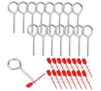 ANDRESLAD 15 Sets Metal Fire Extinguisher Pull Pins Replacement Lock Pins with Tamper Seals Compatibility Construction for Secure Safety Mechanism and Easy Emergency Removal