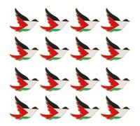 ANDRESLAD 16pcs Peace Dove Brooch Set Zinc Alloy Palestine Flag Enamel Lapel Pins for Women Men, Animal Badge Pins for Wedding Groom Suit, Jackets, Backpacks, Durable Peace Symbol Accessories
