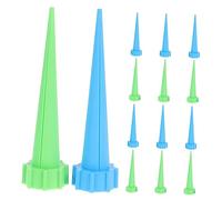 ANDRESLAD 16Pcs Plastic Automatic Watering Device Self Drip Irrigation Tool for Home Plants Blue Green with Auto Soil Moisture Control