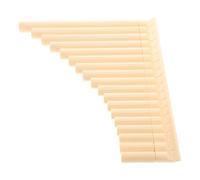 ANDRESLAD 18-note Ivory Resin Pan Flute Traditional Beginner Panpipe Instrument for Musical Education and Folk Performance