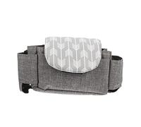 ANDRESLAD 1pc Diaper Organizer Bag for Strollers Storage Compartment Design Insulated Bottle Holder and Heavy-Duty for Outdoor Use