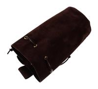 ANDRESLAD 1pc Medieval Drawstring Pouch for Cosplay Stylish Bucket Bag for Renaissance Costume Convenient Storage for Festivals and Parties Unisex Waist Bag Dark Brown