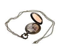 ANDRESLAD 1pc Retro Pocket Watch World Map Design Elegant Antique Style for Men and Women Father Day Birthdays Anniversaries