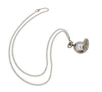 ANDRESLAD 1pc Vintage Butterflies Pattern Pocket Watch Antique Hanging Design for Adults Mechanism Easy to Read Arabic Numbers Unique Chain for Practical Use