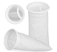ANDRESLAD 2 Pcs Honeycomb Filter Socks Cotton Mesh Filter Bags for Aquarium Filtration for Fish Tanks Multi-functional Sump Sock Accessories with Strong Cotton Material