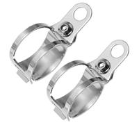 ANDRESLAD 2 Pcs Motorcycle Turn Signal Bracket Clamp Front Indicator Mount Motorbike Accessories Compatible with Harley Fork Lamp Holder