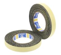ANDRESLAD 2 Rolls Black EVA Thick Soundproofing Tape Single-sided Self-adhesive Sealing Strip for Doors and Windows Shockproof Fire-resistant DIY Seal Sticker for Home and Ktv