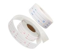 ANDRESLAD 2 Rolls Freezer Food Storage Labels Stickers for Containers Red Blue Each Self-Adhesive Date Tags for Fridge Organization and Easy Kitchen Labeling