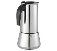 ANDRESLAD 200Ml Stainless Steel Mocha Coffee Pot for 4 Cups, Espresso Maker with Large Belly Design, Sturdy Coffee Kettle Suitable for Home and Office Use