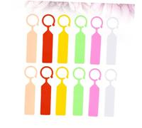 ANDRESLAD 200PCS Small Plastic Plant Labels with Rings Mixed Color Nursery Garden Tags for Plant Identification Weather-Resistant Gardening Markers for Greenhouses and Outdoor Use