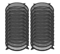 ANDRESLAD 20Pcs 6-Inch Black Plastic Speaker Grills Mesh Covers for Car Audio System Subwoofer Protection Dustproof Speaker Guard for Home Theater and DIY Audio